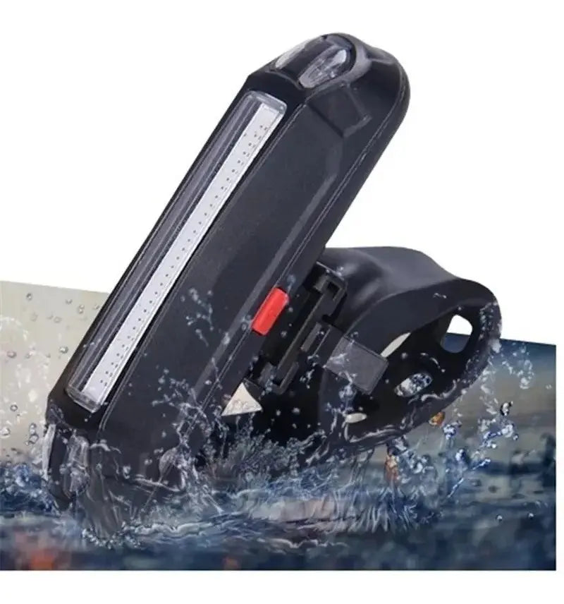 Luz para bicicleta combinada recargable USB