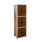Mueble organizador plegable modular 6 niveles con ruedas