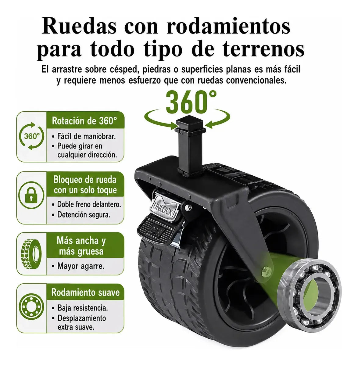 Carro Plegable Multiuso Con Mango Ajustable Y Bolso