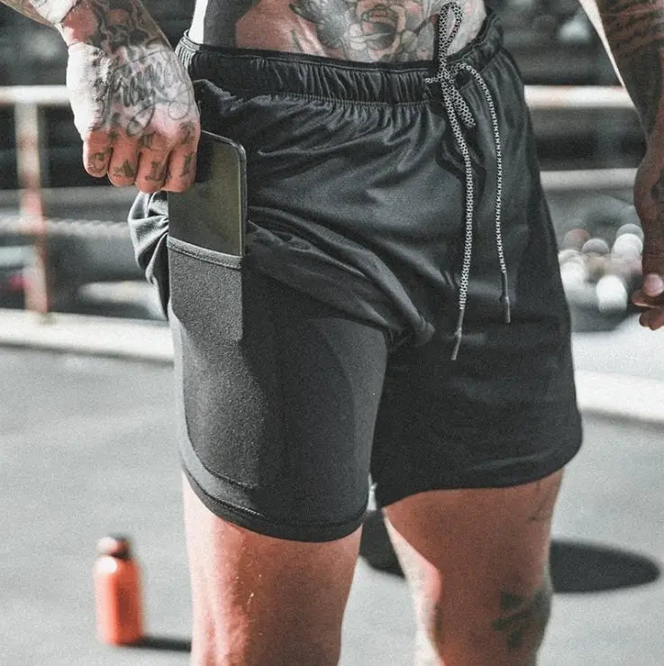 Short con calza para hombre