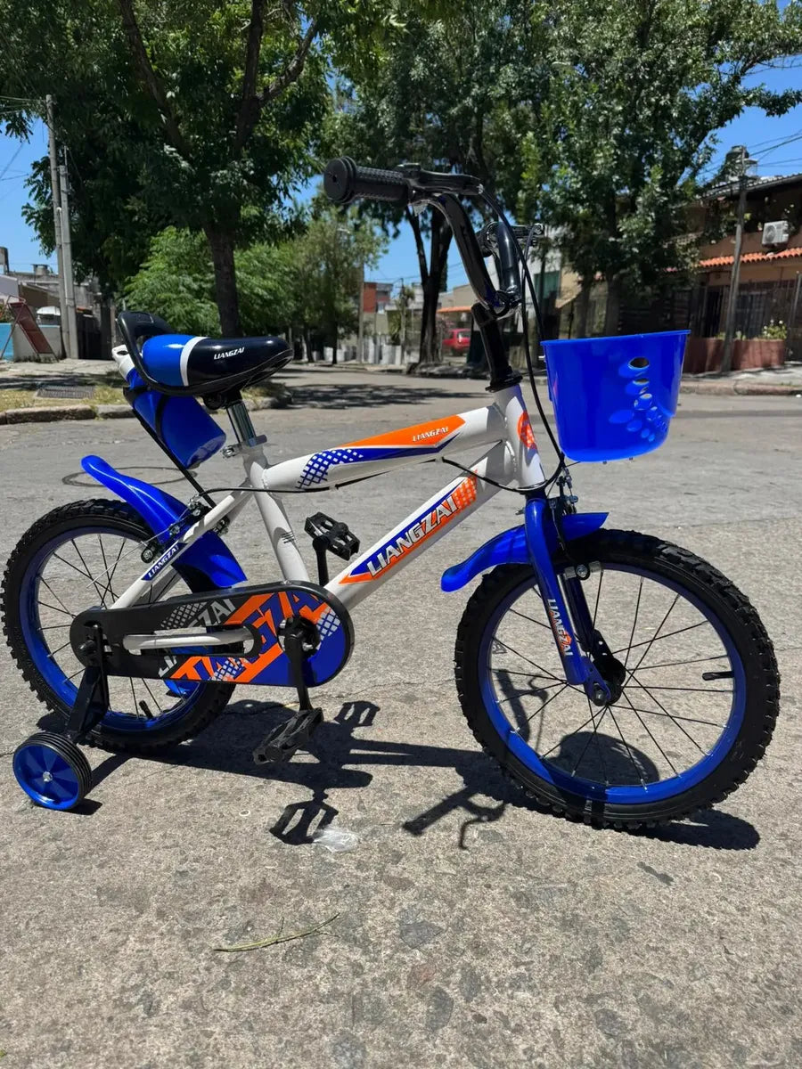 Bicicleta rodado 16  con rueditas canasto y casco regalo