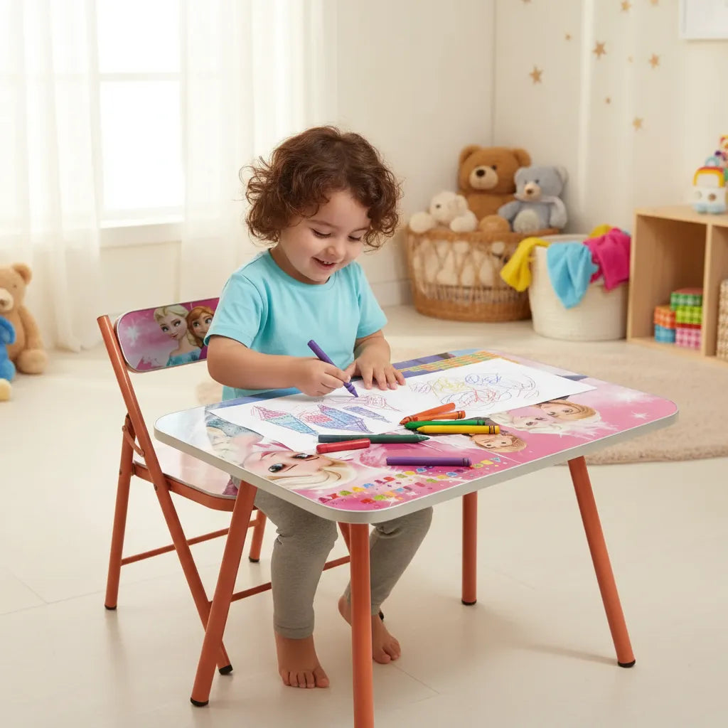 Mesa infantil con silla  Plegable
