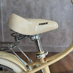 Bicicleta rodado 16 estilo Vintage con rueditas canasto, casco y vaso de regalo