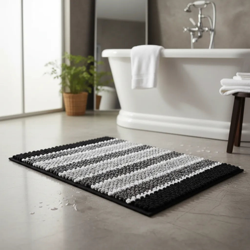 Alfombra para baño afelpada antideslizante