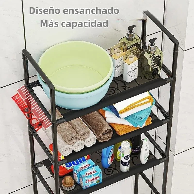 Mueble organizador sobre water con 3 estantes