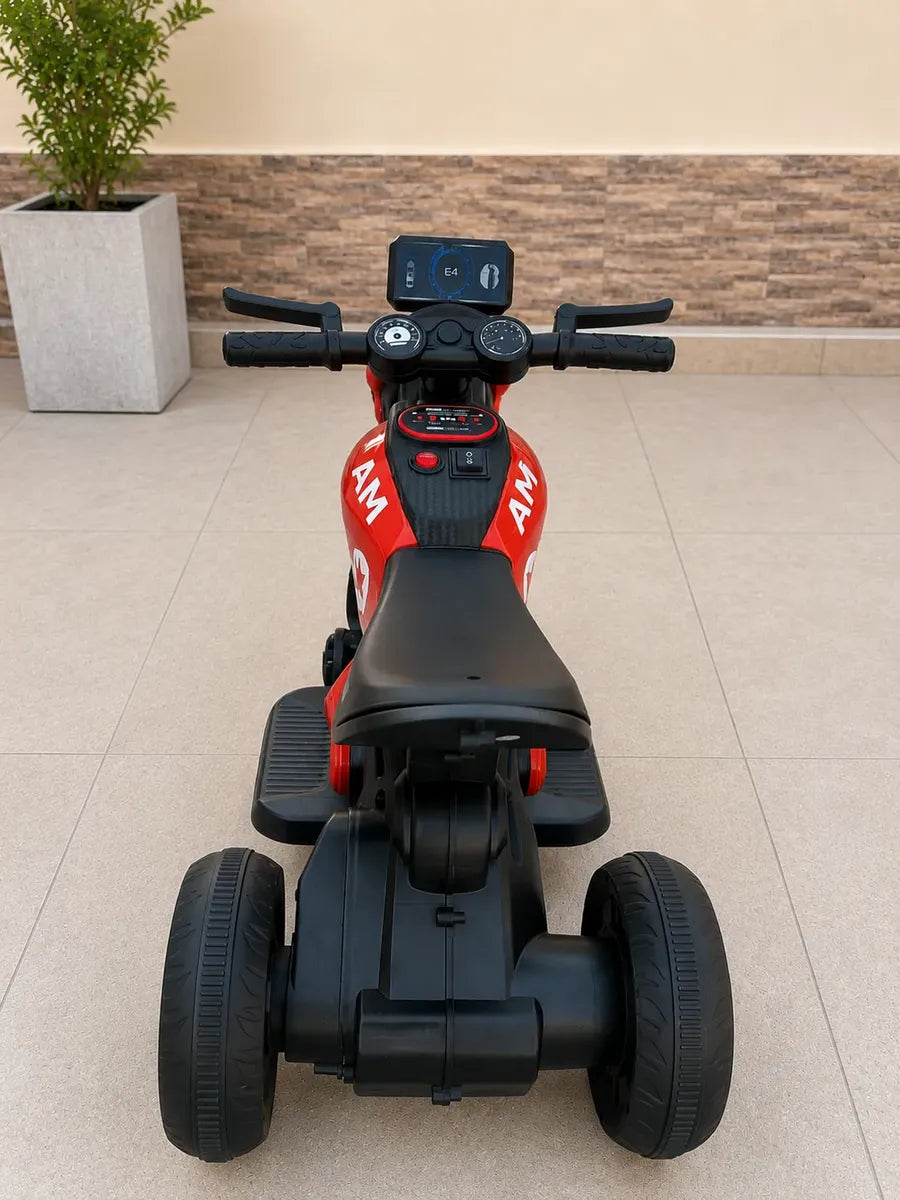 Triciclo a bateria moto infantil con luces y sonido