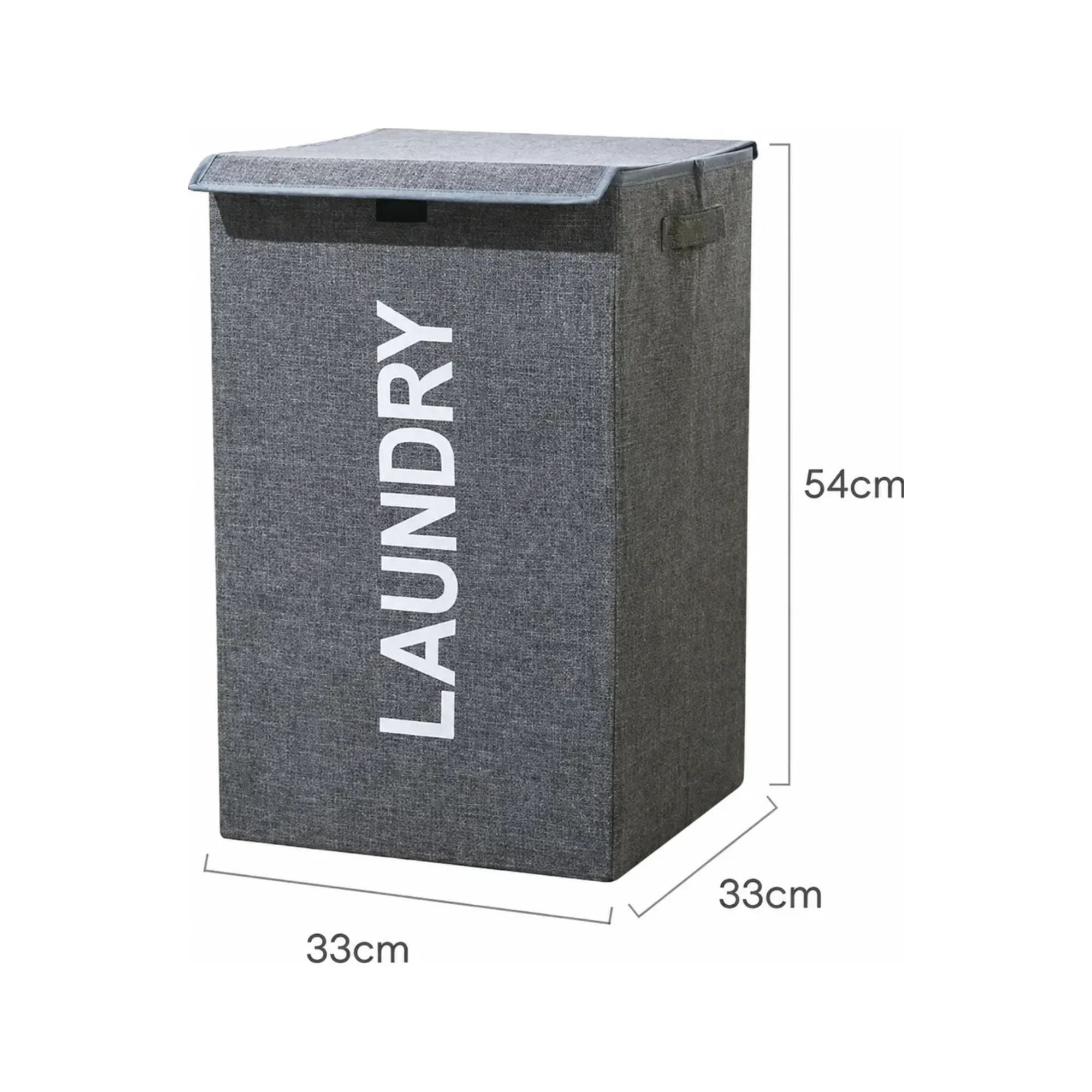 Cesto plegable para ropa con tapa