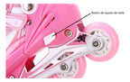 Patines en línea ajustable ruedas con luces