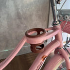 Bicicleta rodado 16 estilo Vintage con rueditas canasto, casco y vaso de regalo