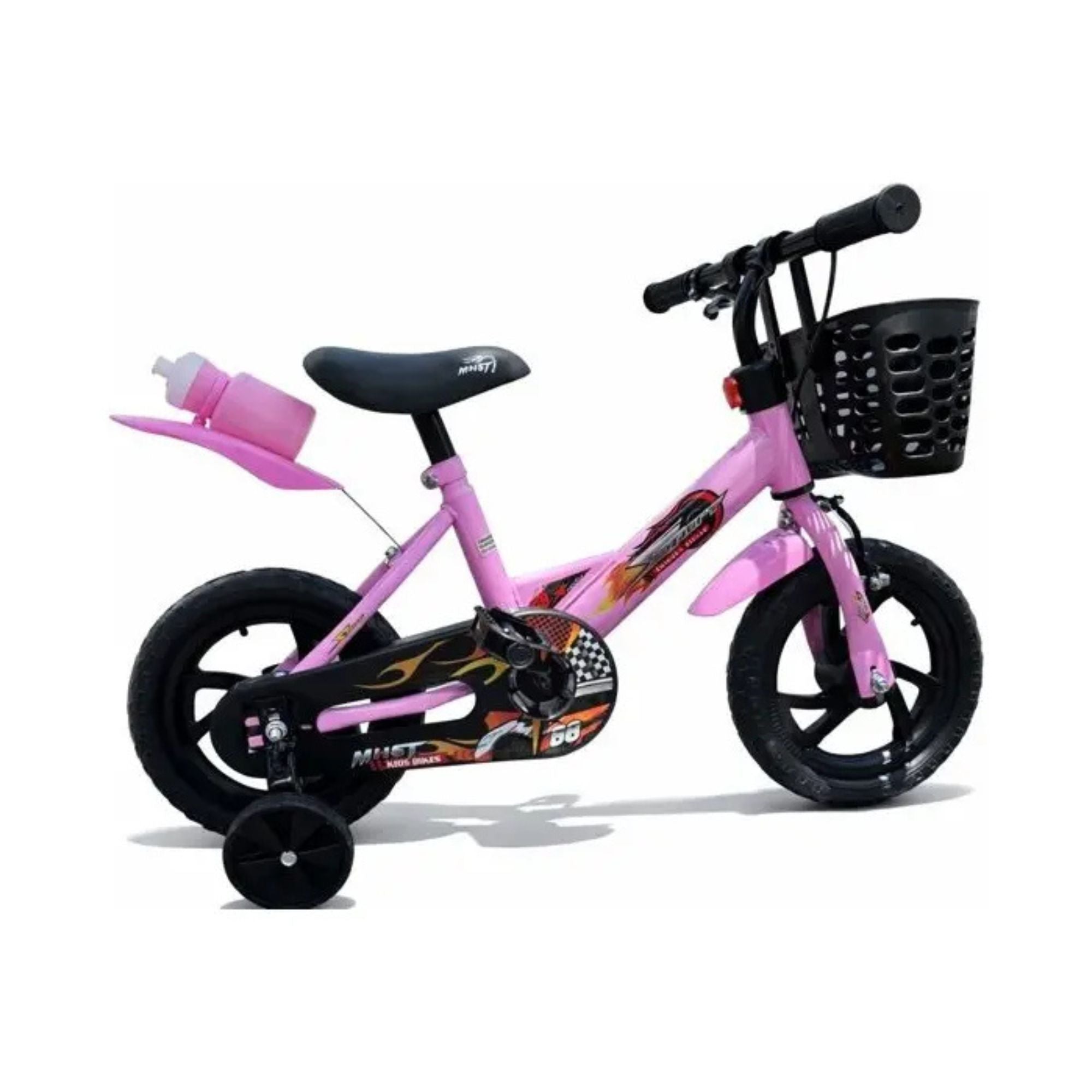 Bicicleta rodado 12 con rueditas canasto y caramañola