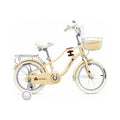 Bicicleta rodado 16 estilo Vintage con rueditas canasto y casco de regalo