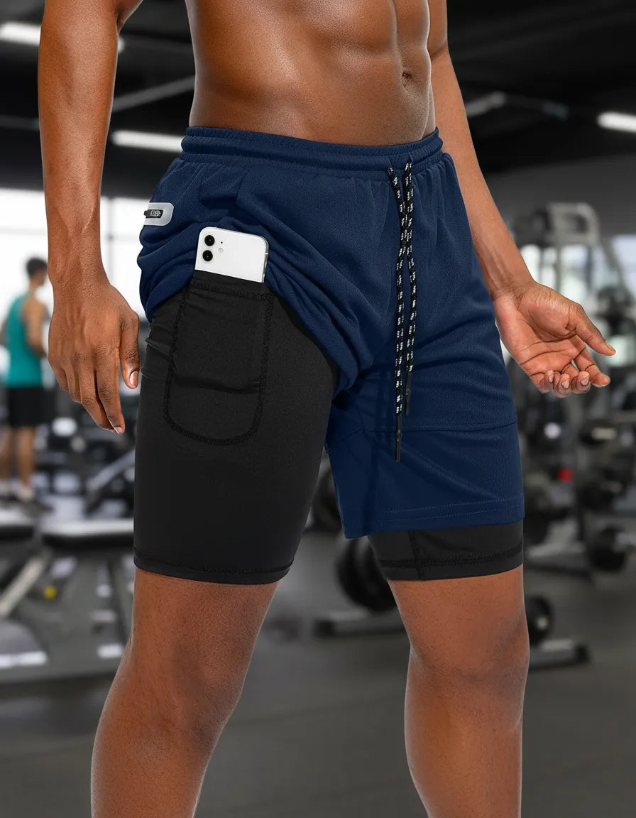 Short con calza para hombre