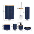 Set de 6 accesorios para baño