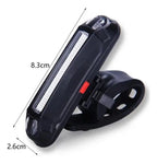 Luz para bicicleta combinada recargable USB