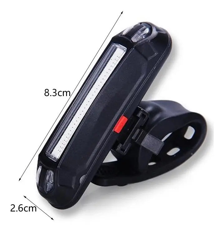 Luz para bicicleta combinada recargable USB