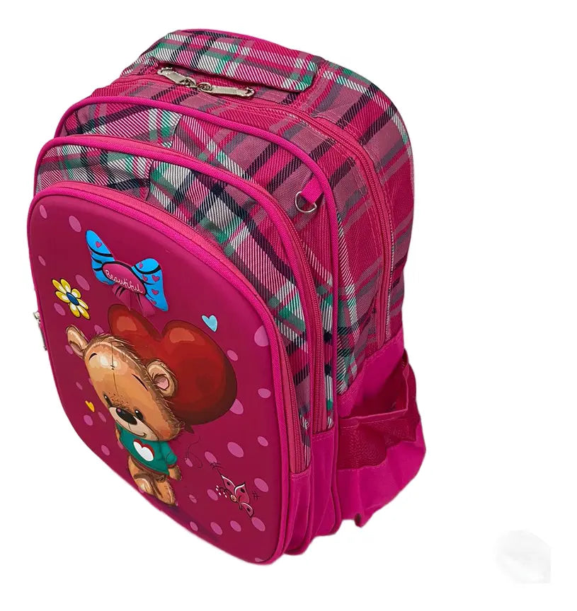 Mochila infantil escolar grande con cartuchera