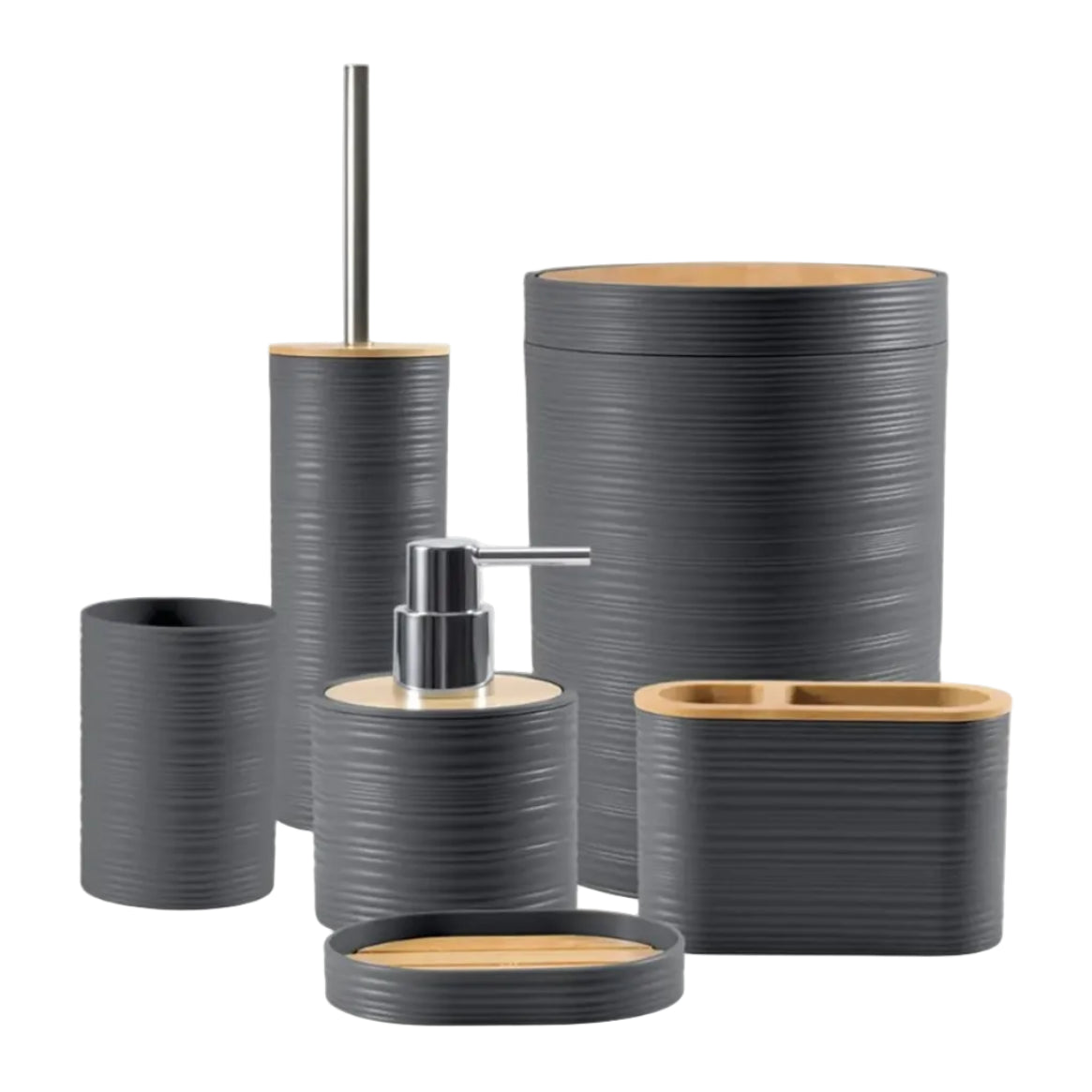 Set de 6 accesorios para baño