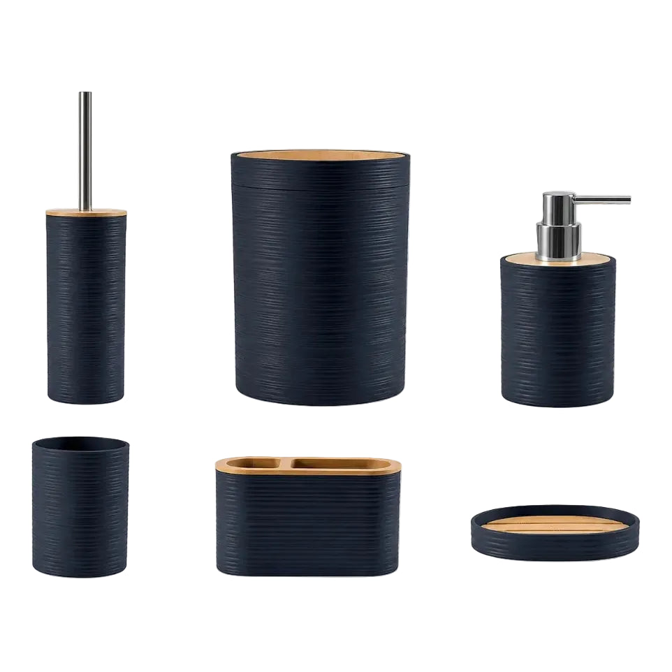 Set de 6 accesorios para baño