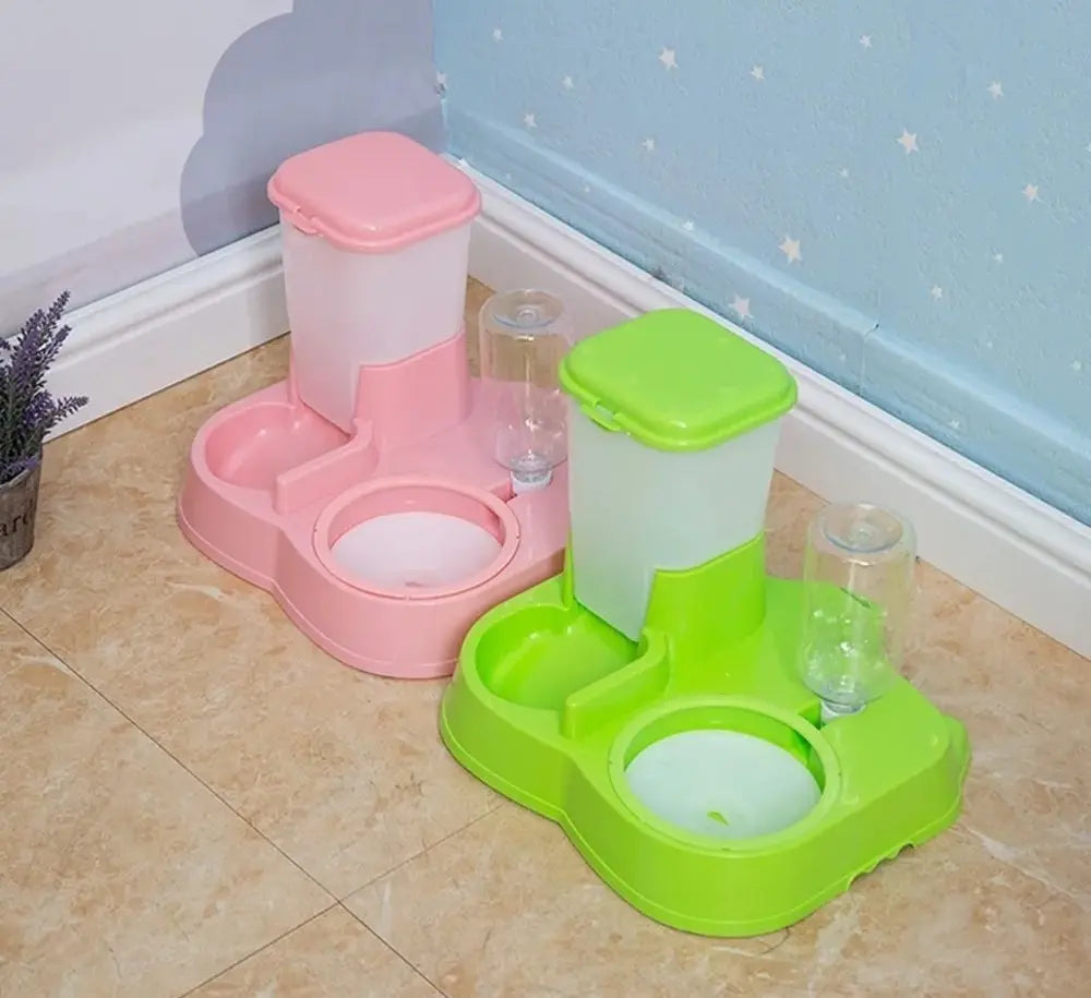 Dispensador de alimento Y agua para mascotas
