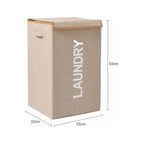 Cesto plegable para ropa con tapa