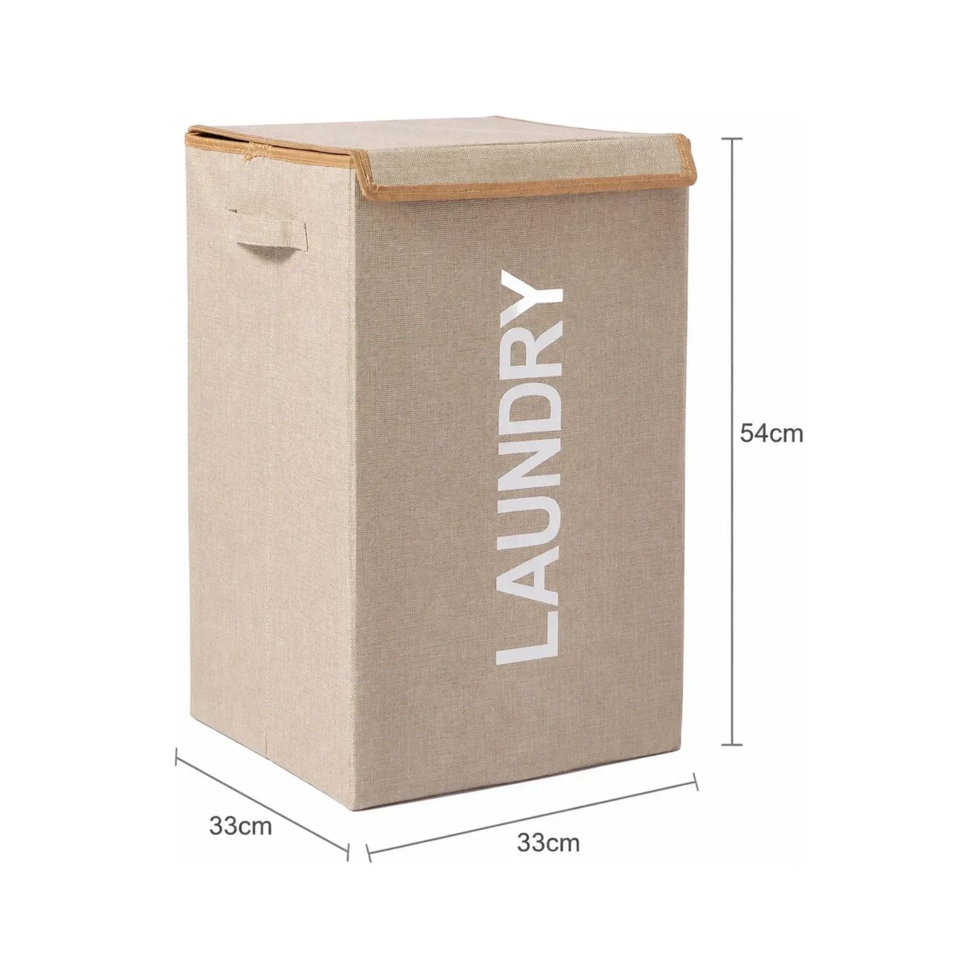 Cesto plegable para ropa con tapa