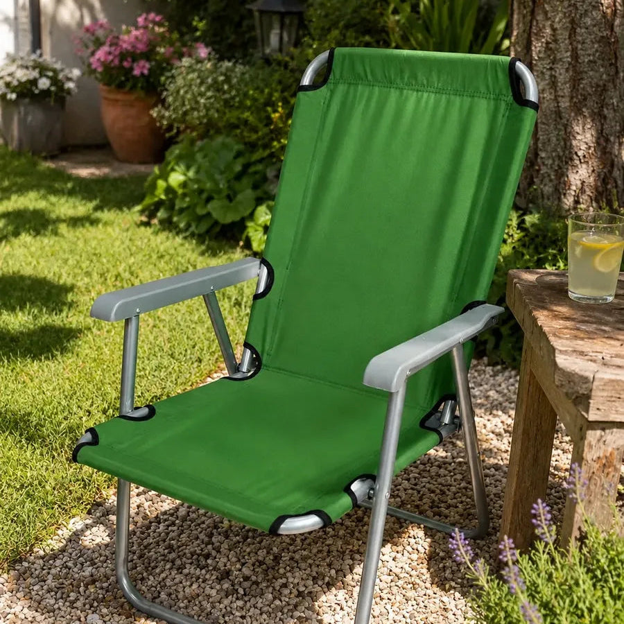 Silla reposera plegable para playa y jardín
