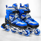 Patines en línea ajustable ruedas con luces