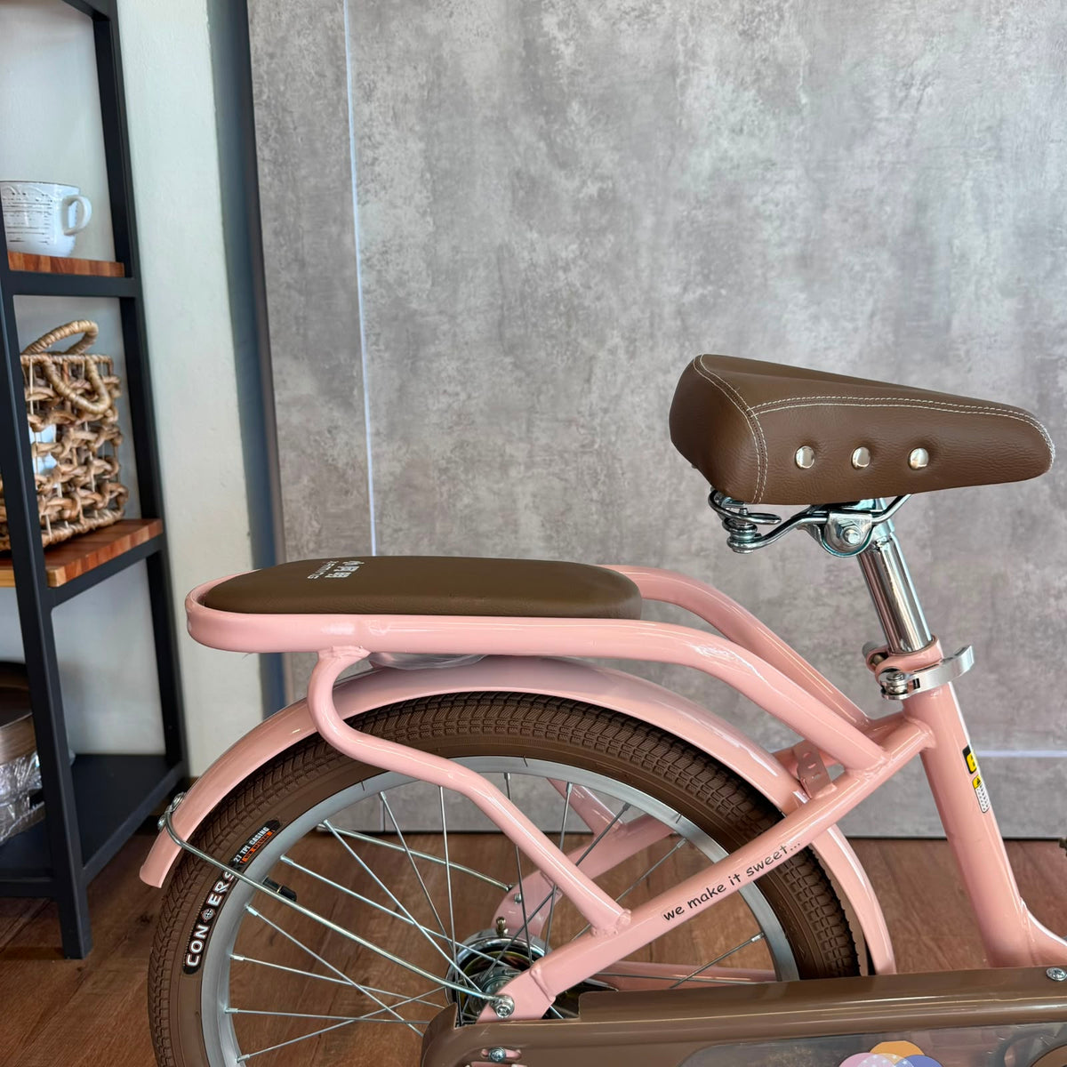Bicicleta rodado 20 estilo Vintage con rueditas y canasto